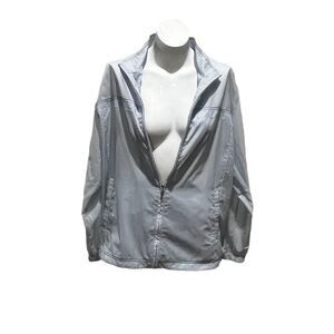 Jack Nicklaus Men's Gray Nylon Windbreaker Jacket Ultra Lightweight Size L